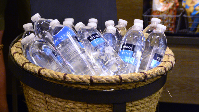 Ethos Bottled Water basket