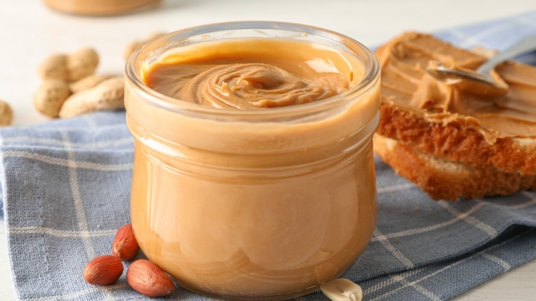 A jar of peanut butter