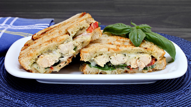 Chicken panini with pesto