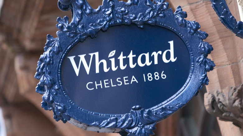 Whittard of Chelsea blue sign