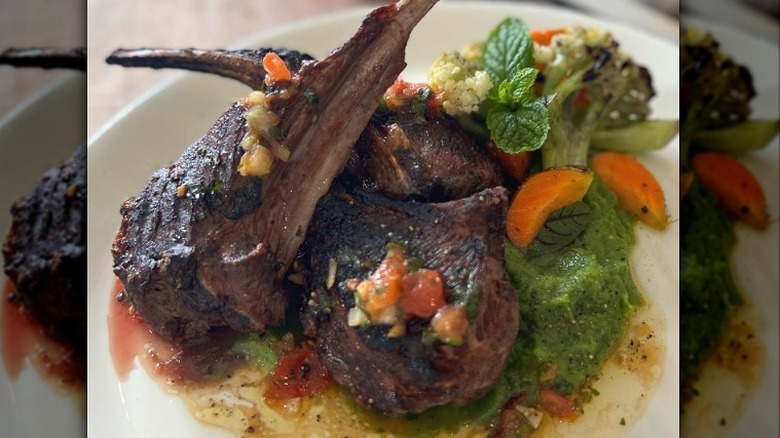 Lamb chops at Merriman's