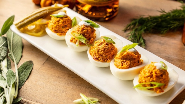 Wisteria's pimento cheese deviled eggs