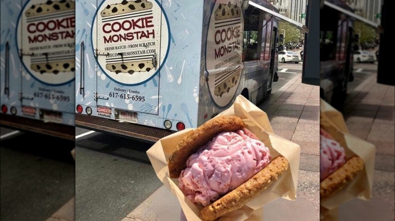 Cookie Monstah cookie with truck