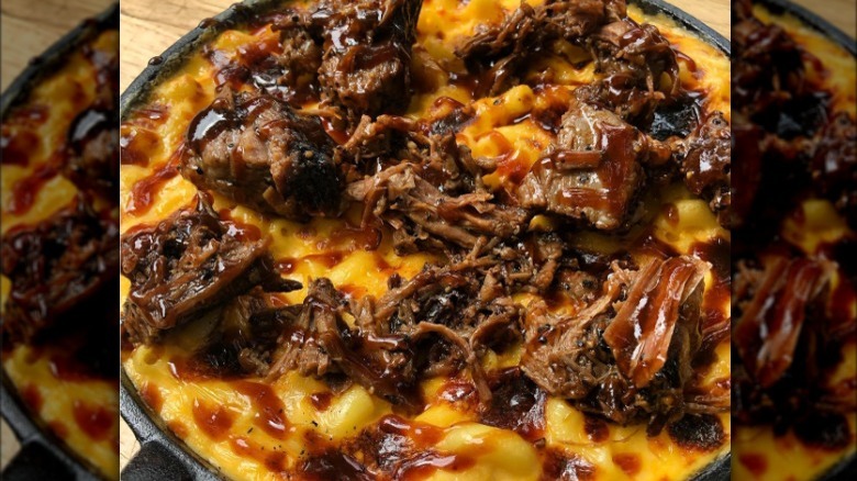 BBQ brisket mac and cheese