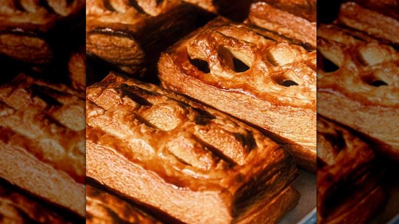 Swedish roll baked golden brown