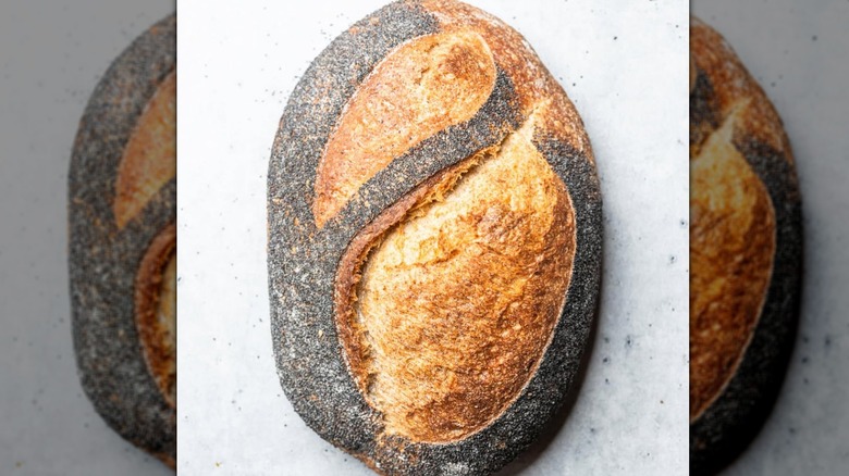 A loaf of bread with seeds