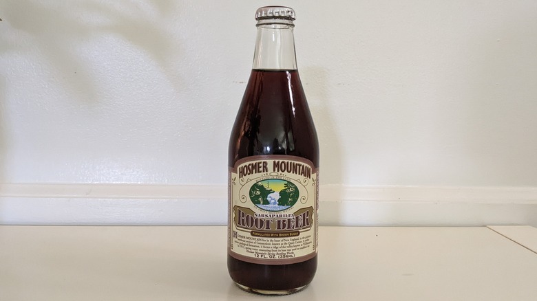 Hosmer Mountain Soda Root Beer bottle