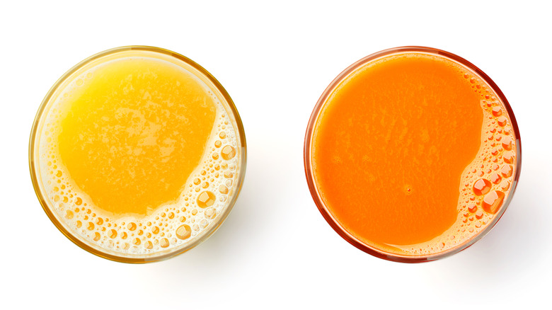 orange and carrot juice