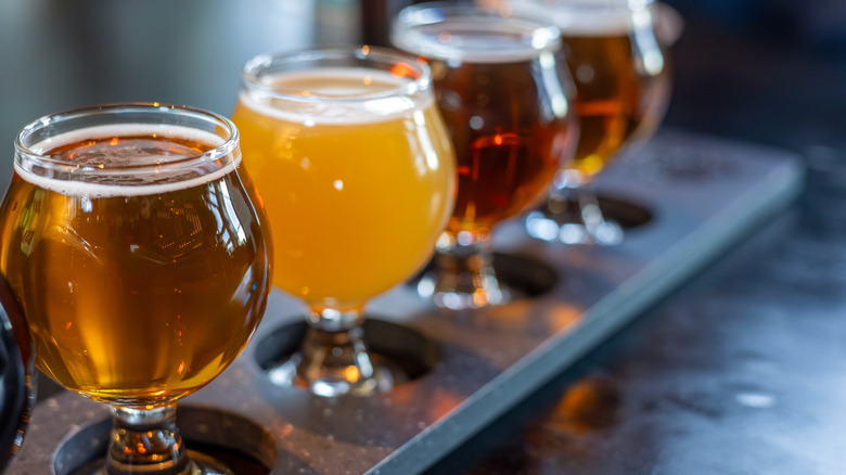 Beer sampler flight