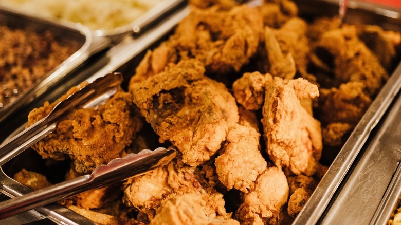 Fried chicken at Brook Shaw's