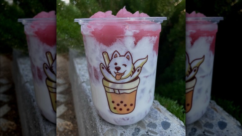 Drink in Honeybear Boba cup