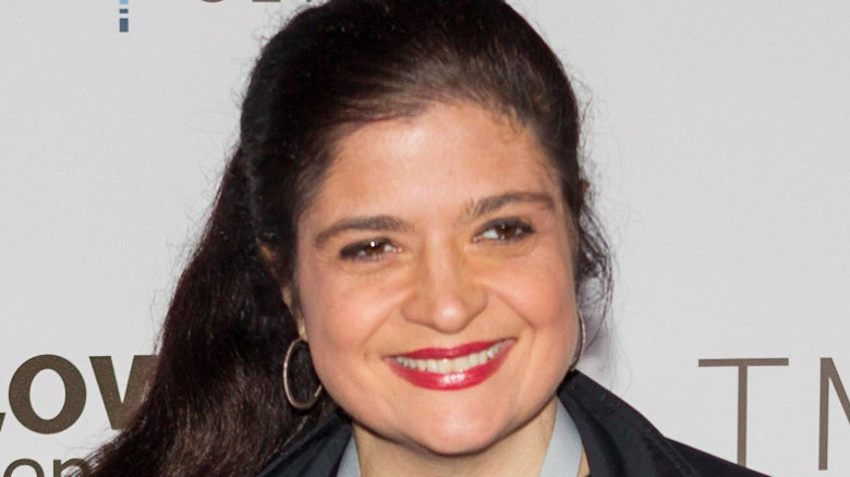 Alex Guarnaschelli joyfully posing