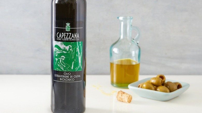 capezzana olive oil with green olives