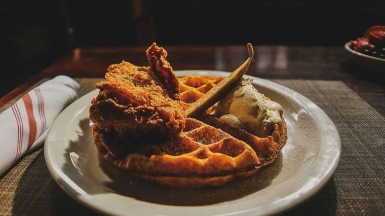 Post & Beam chicken and waffles