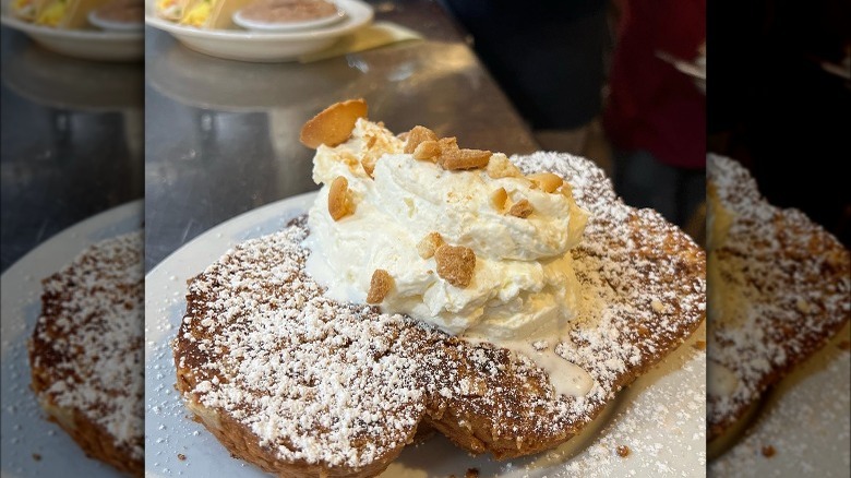 Griddle Cafe pancakes whipped cream