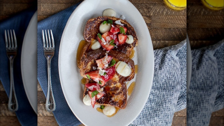 The Henry French toast with fruit