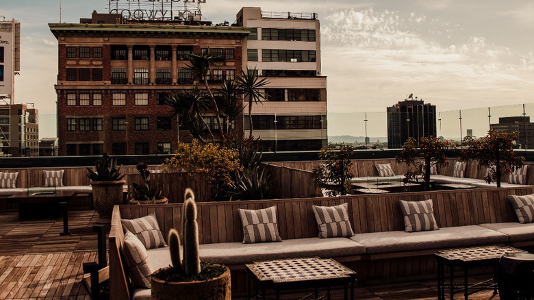 Lemon Grove rooftop tables