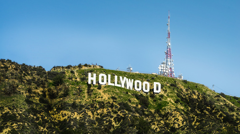 Hollywood sign on Mount Lee