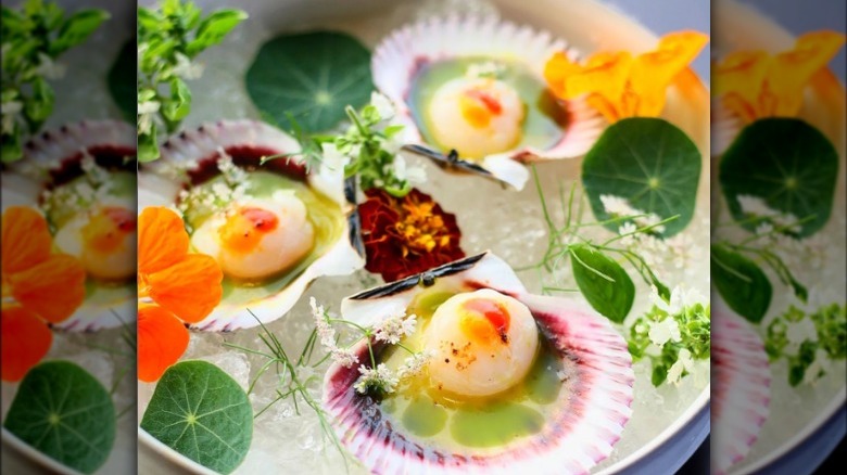 Peruvian scallop crudo 