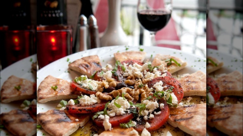 Pita bread appetizer