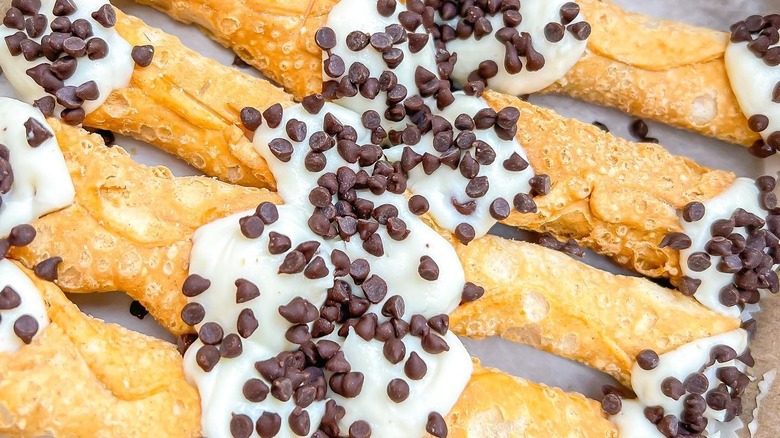 Chocolate chip cannoli 