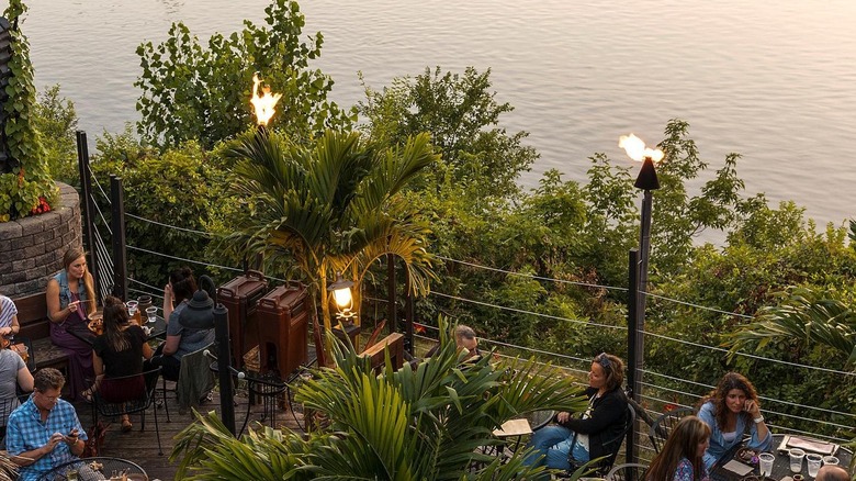 Patio on the Mississippi River