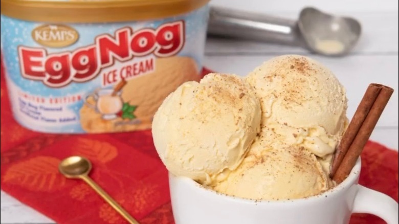 Kemps egg nog ice cream