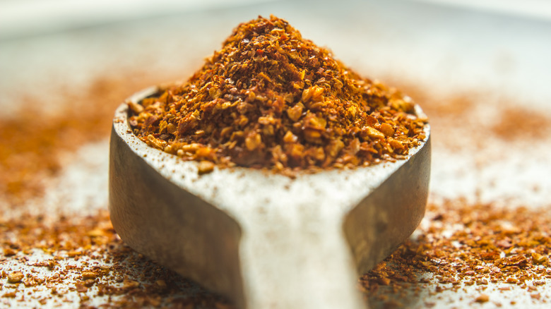 spoonful of chili powder