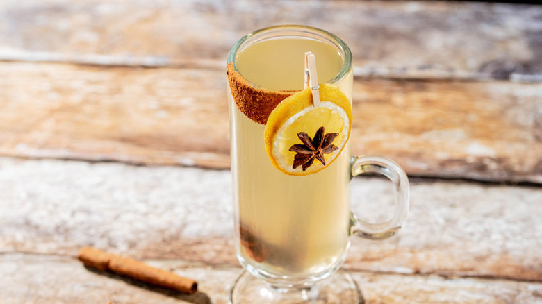 Lemon and anise hot toddy