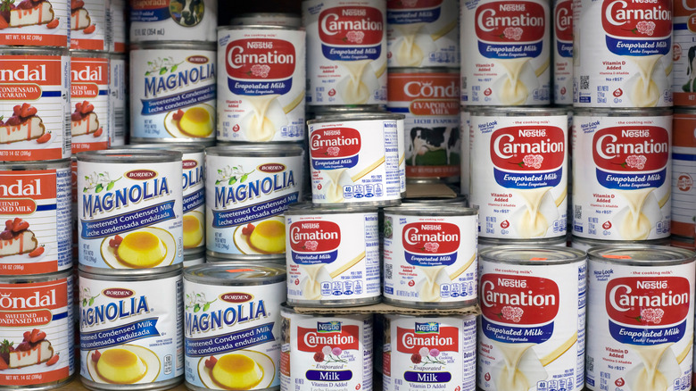 Evaporated and condensed milk cans