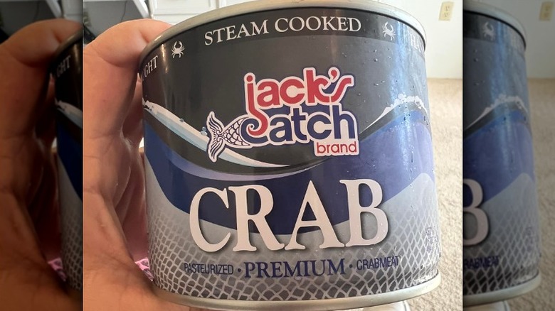 Jack's catch crab meat can