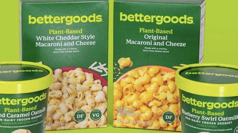 bettergoods products on a green background