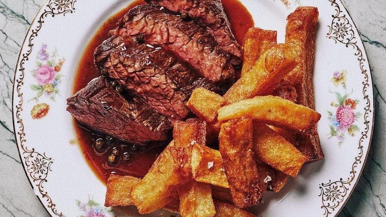 Steak and fries at Lord's