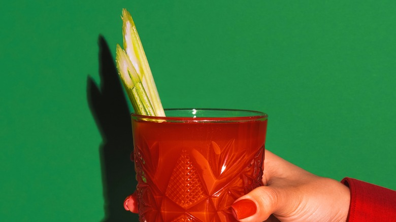 bloody mary with celery