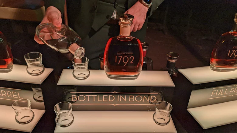 1792 bourbon bottles lineup