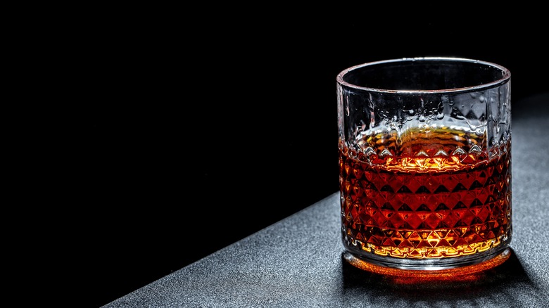 glass of bourbon