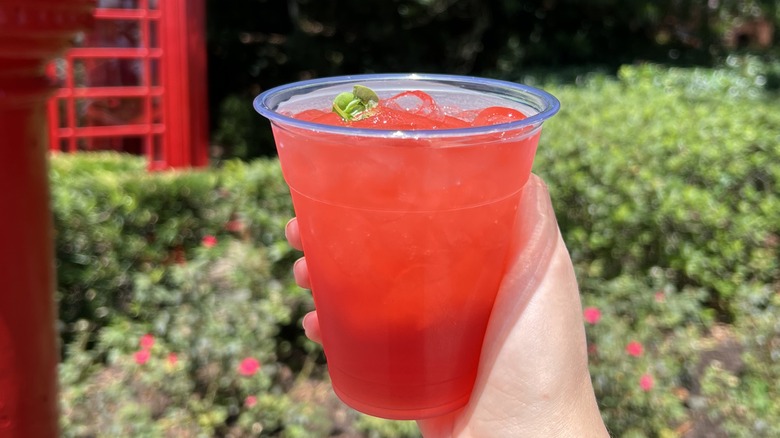 Strawberry Basil Cocktail from Epcot