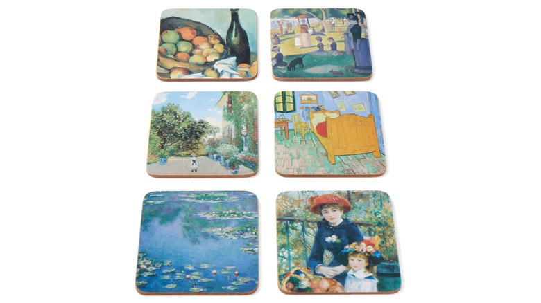 Painting-printed coasters