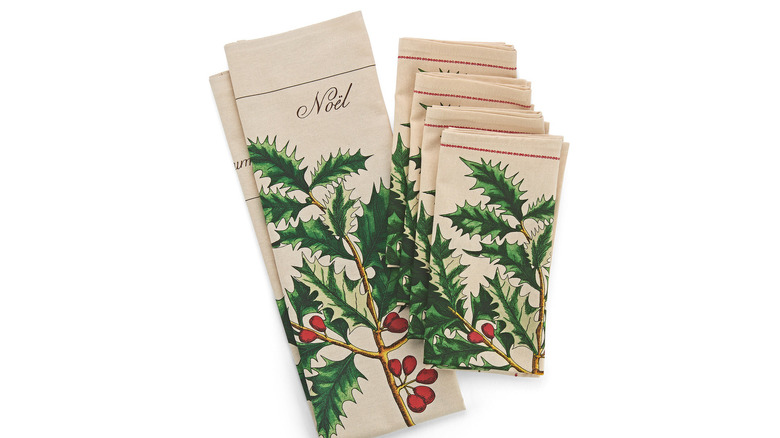 Holly tea towels