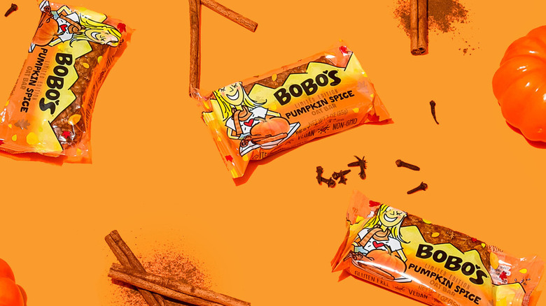 Box of Bobo's pumpkin spice oat bites