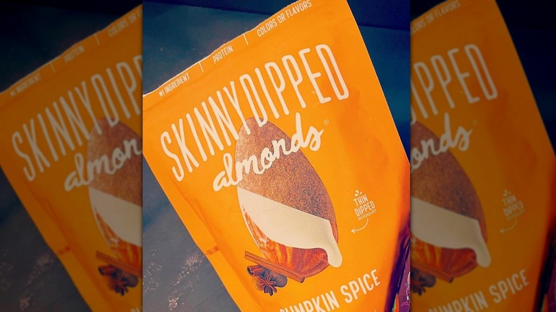 SkinnyDipped pumpkin spice almonds