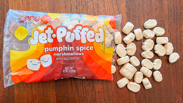 Jet-Puffed pumpkin marshmallows