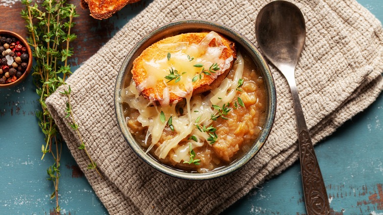 French onion soup cheese