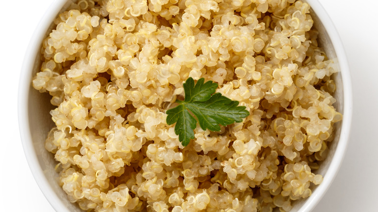 Cooked white quinoa