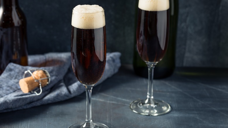 stout cocktail in glass