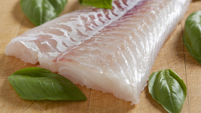 cod fillet close up