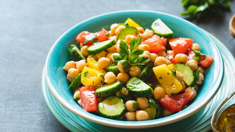 Salad with parsley 