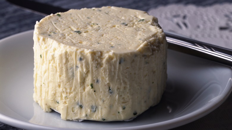 boursin cheese on plate