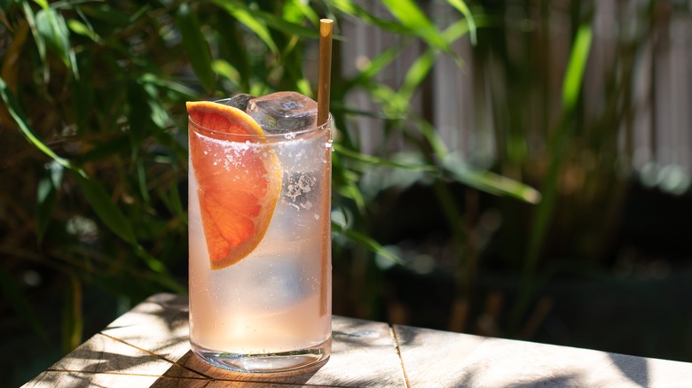 Refreshing Paloma cocktail