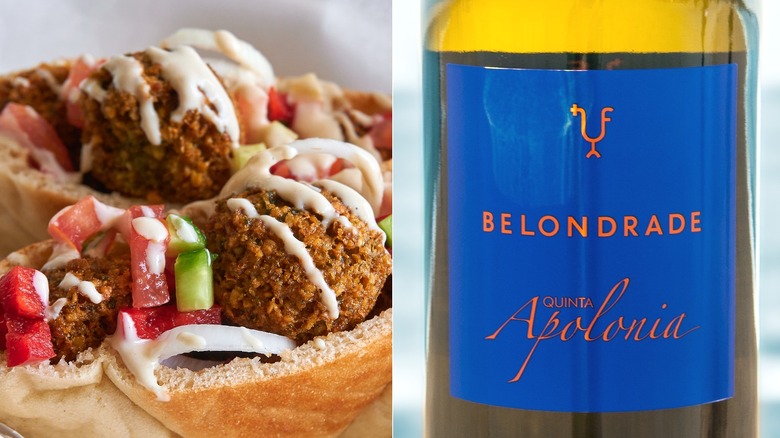 Falafel pita with Belondrade Rueda